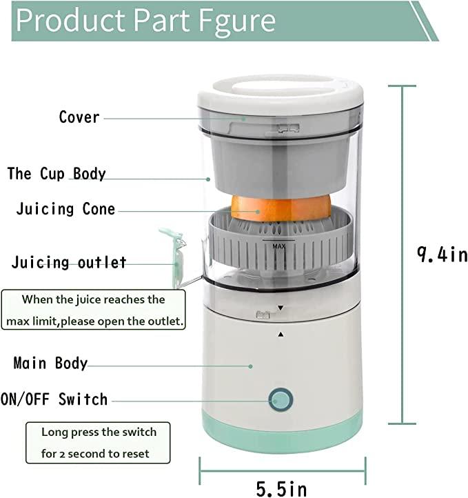 Electric Healthy Juicer : Ideal for juicing halved citrus fruits